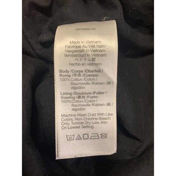 Madewell 2X Eyelet Cotton Tiered Oversize Midi Dress Black Casual - Picture 6 of 7